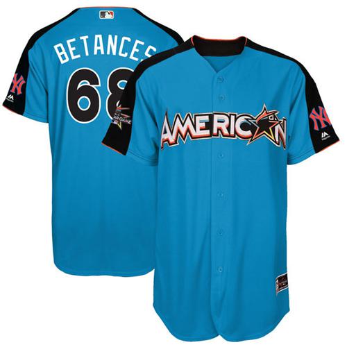 Yankees #68 Dellin Betances Blue All-Star American League Stitched Youth MLB Jersey
